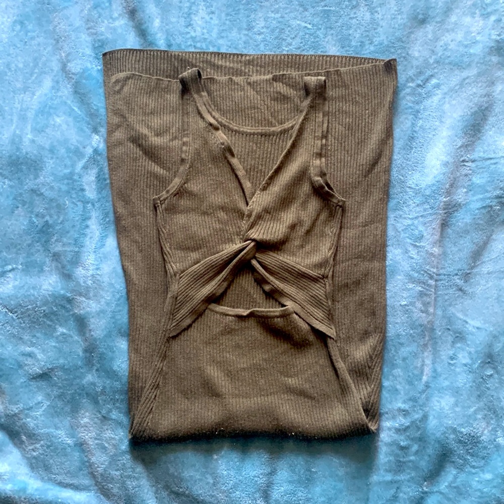 Olive Green Dress